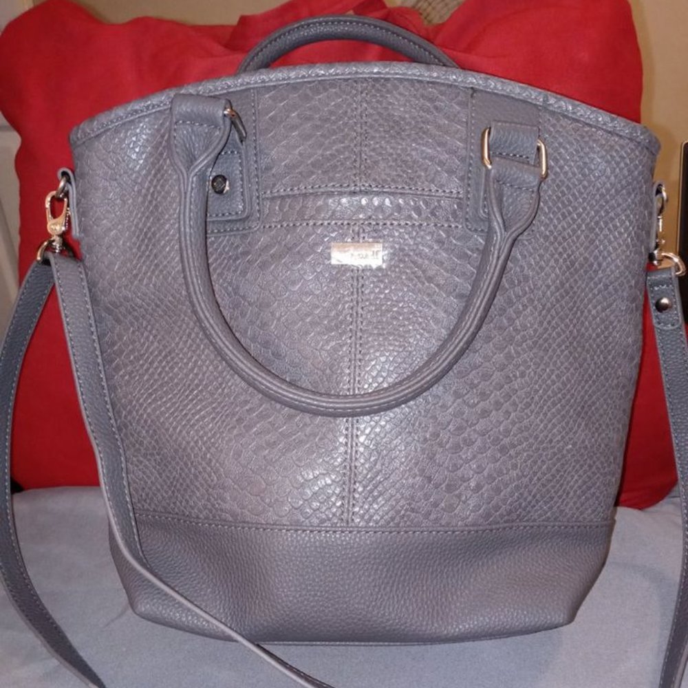 Thirty One Paris Jewel Purse City Charcoal Snake NWOT